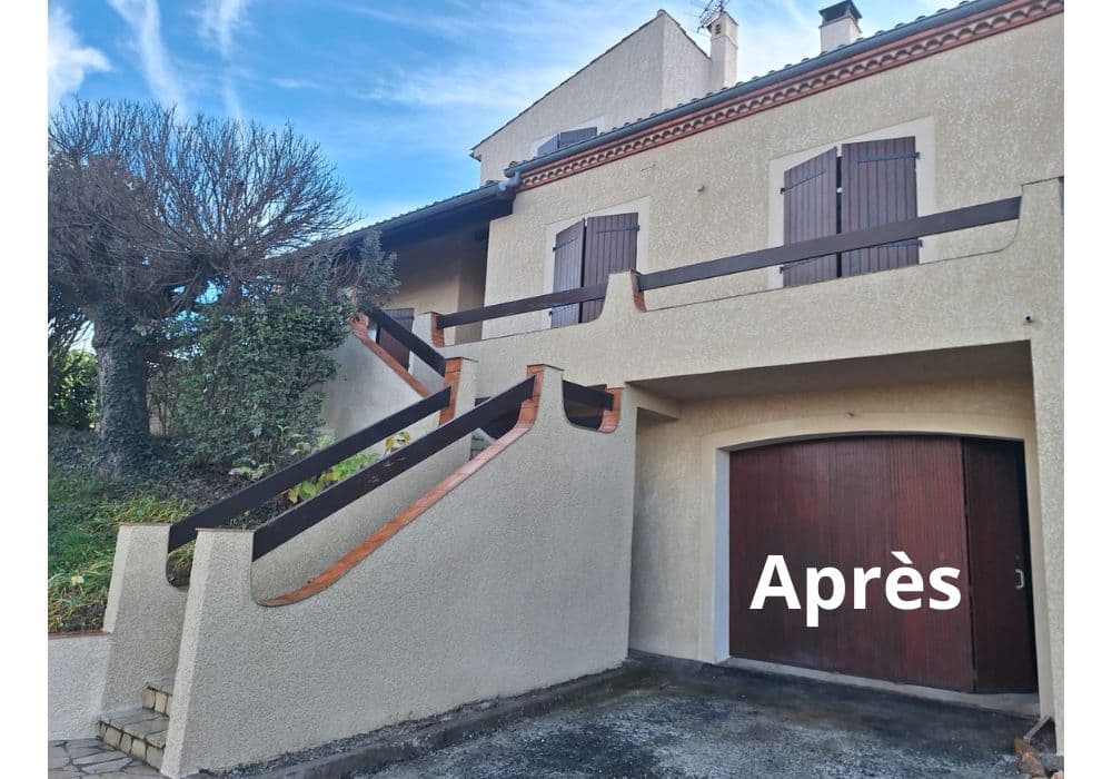 Rénovation d'une façade de maison